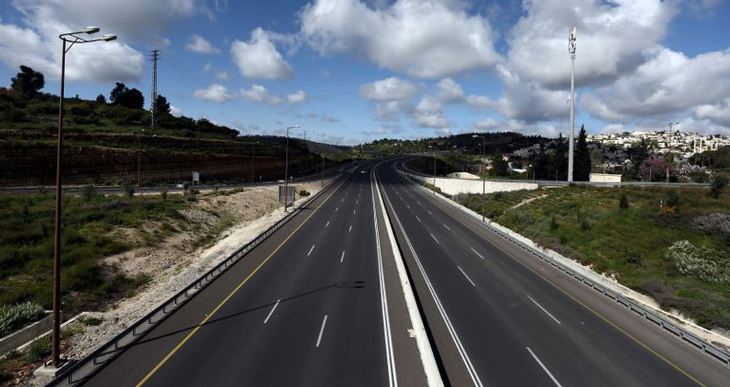 זיהום אוויר וקורונה - כביש בישראל