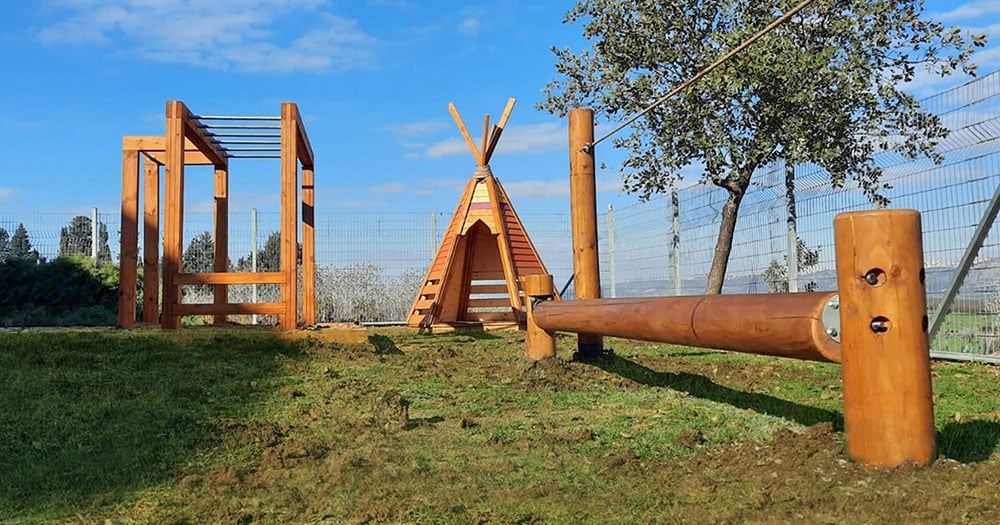 wood playground